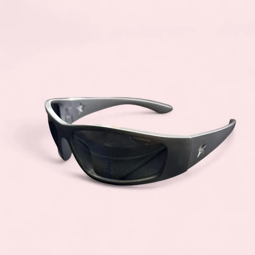 Cyberpunk y2k silver star sunglasses